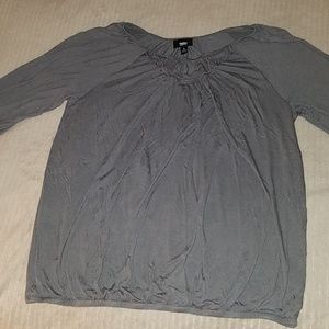 Mossimo grey 3/4 sleeve shirt